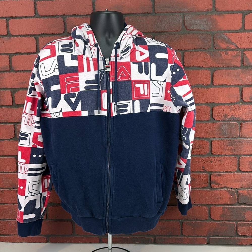 Fila Hoodie Womens XL‎ Full-Zip